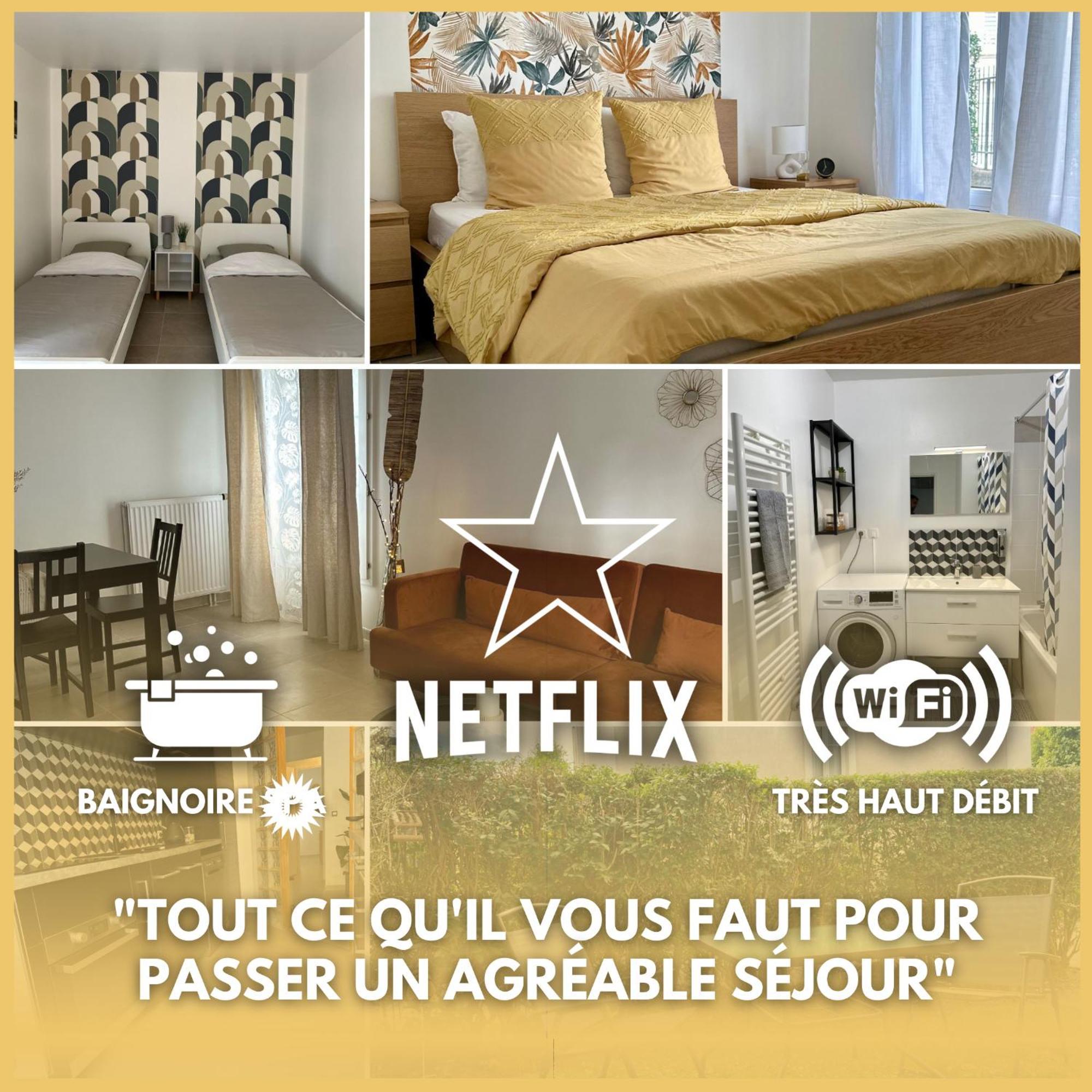 Apartment 6personne,10mn De Disney,30mn De Paris,parking *